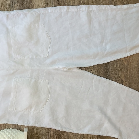 NWT! Mate the Label Maya Linen Overalls - White - Picture 4 of 15